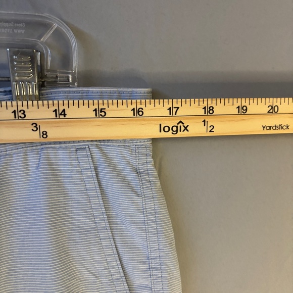 U.S. Polo Assn. Men's Light Blue Striped Shorts - Picture 6 of 8